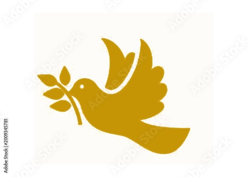vector illustration of an abstract bird