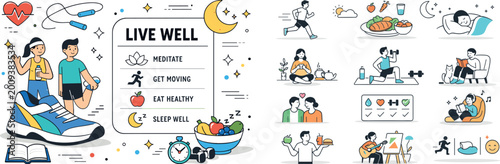 Promoting a balanced and healthy lifestyle with exercise, nutrition, and rest