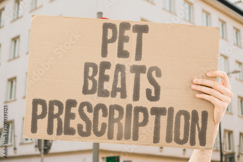 Konstfotografi "Pet Beats Prescription" Companion animal ownership correlates with lower rates of antidepressant prescription among diagnosed patients