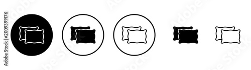 Photos Pillow icon vector