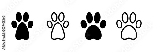 Photography Paw icon vector illustration