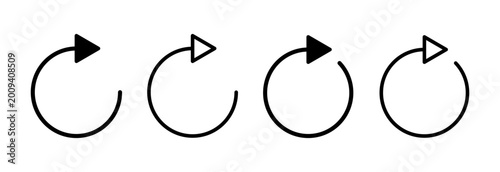 Photos Refresh icon vector illustration