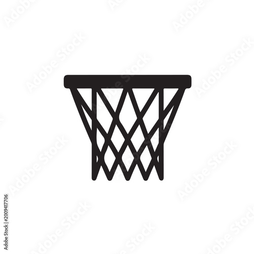 A basketball net icon vector design template 