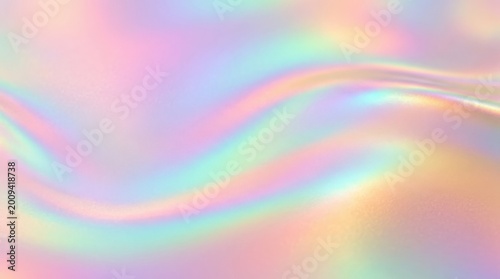 Pastel holographic grain gradient texture, smooth iridescent color flow and dreamy retro-future mood for beauty branding, music visuals, posters, web banners and social media design, soft grain,