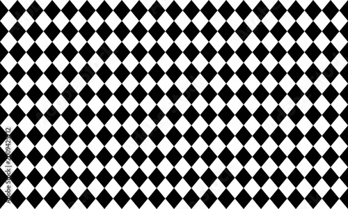 Seamless black and white diamond pattern.  Geometric, graphic design ideal for backgrounds, textiles, and website design.