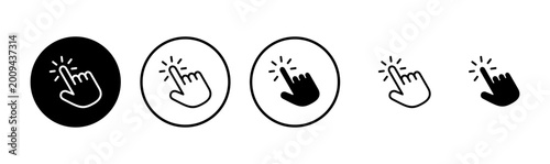 Bild auf Leinwand Hand icon logo design. hand sign and symbol. palm