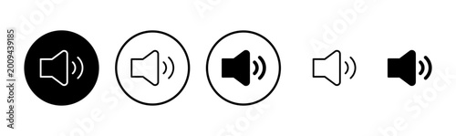 Fotografía Speaker icon logo design