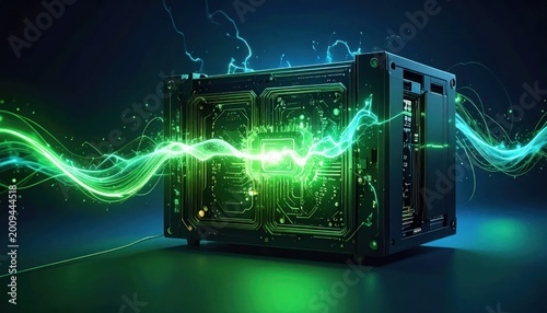 High-Performance Computer Hardware with Green Energy Flow.