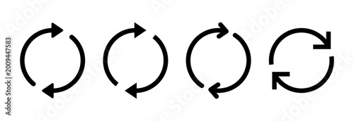 Refresh icon symbol for apps and websites. Reload sign and symbol. Update icon.