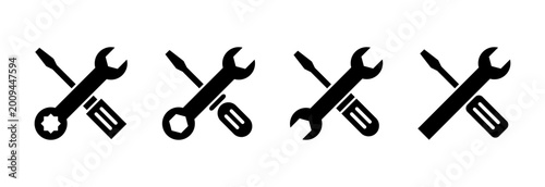 Quadro su tela Repair tools icon symbol for apps and websites