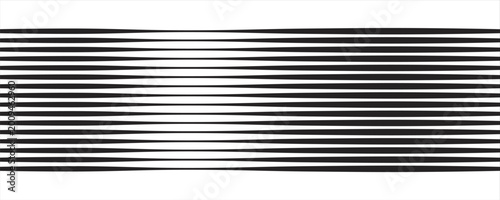 Photos Black on white abstract perspective line wave stripes with 3d dimensional effect isolated on white