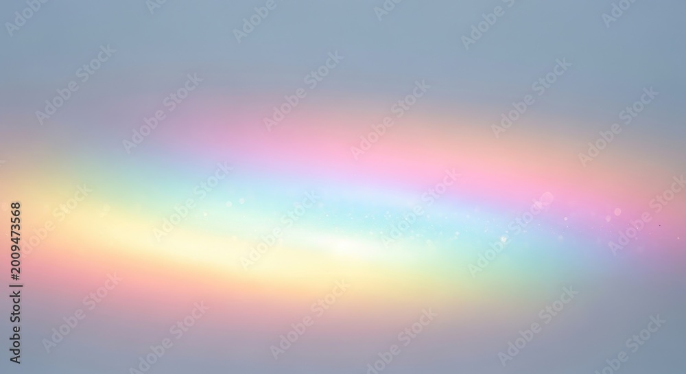 Naklejka premium Abstract Rainbow Spectrum of Colors in a Soft, Pastel Background.