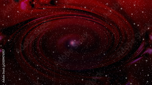 Foto 燃える超新星・銀河の螺旋背景（オレンジ・レッド・熱エネルギー）：Vibrant orange and red supernova spiral galaxy background