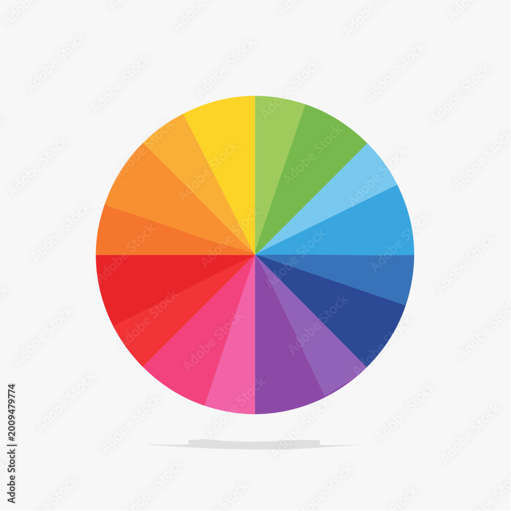 Fototapeta premium Color Wheel with Rainbow Spectrum