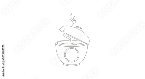 Принти на полотні Steaming Cup of Coffee.