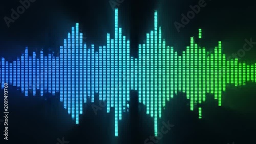 Colorful sound wave animation ideal for sleek commercial backgrounds and title sequences