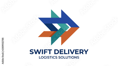 Free Download A dynamic logo for Swift Delivery, emphasizing logistics solutions with sharp arrows that convey speed and efficiency in delivery services globally. - GFXLoad