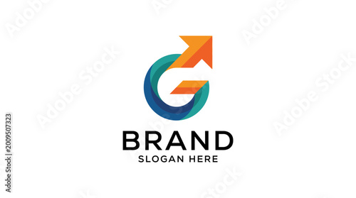 This logo features an arrow within a circular design, symbolizing growth and progress, making it ideal for brands focused on advancement and innovation. Free Download This logo features an arrow within a circular design, symbolizing growth and progress, making it ideal for brands focused on advancement and innovation. - GFXLoad