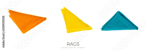 Rags microfiber isolated on a white background. Microfiber cleaning towel. Free Download Rags microfiber isolated on a white background. Microfiber cleaning towel. - GFXLoad