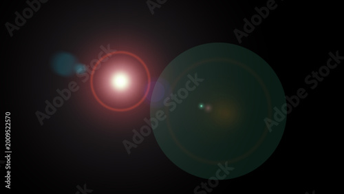 Tableau sur toile Lens flare 35mm prime