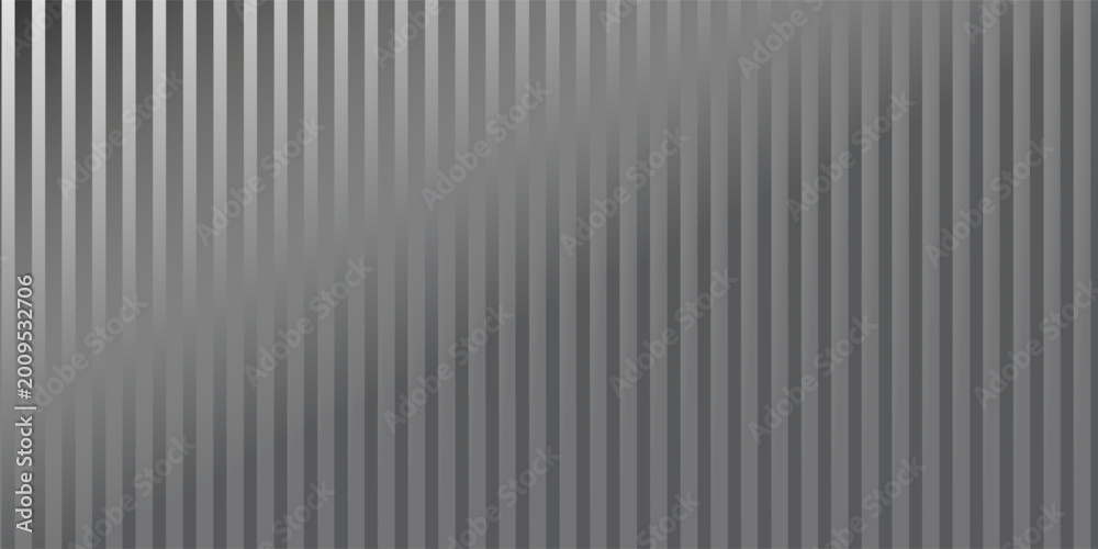 Fototapeta premium Silver foil background with metal mirror texture. Chrome gradient surface with light gloss simple abstract