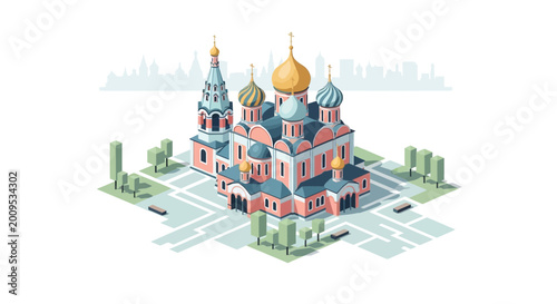 St Basils Cathedral Moscow Russia Iconic Landmark.
