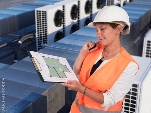 HVAC engineering, female sp...