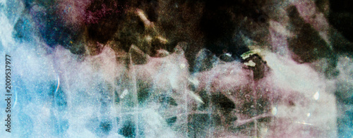 Spine xray with grunge texture and distressed overlay. Abstract medical background showing vertebrae anatomy, radiology scan with vintage noise and dust effect.