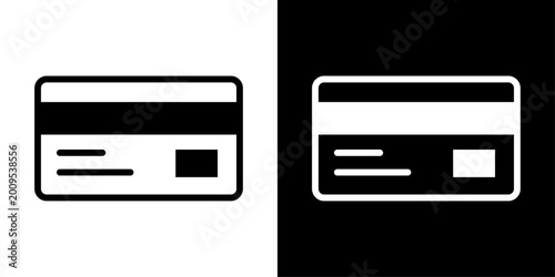 Foto Debit card icon representing digital banking, cashless payments, online transactions, and financial services systems