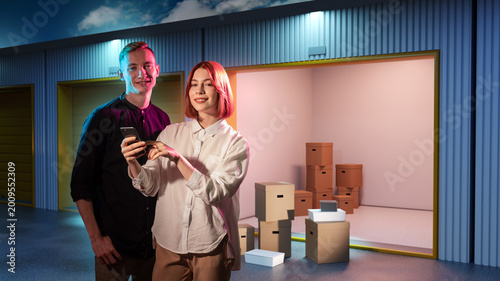 Couple manages self storage...