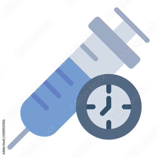 Photography anesthesia duration flat icon
