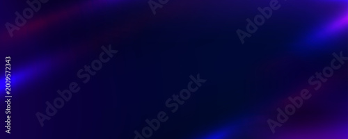 Fotografia Blue purple neon light leak background