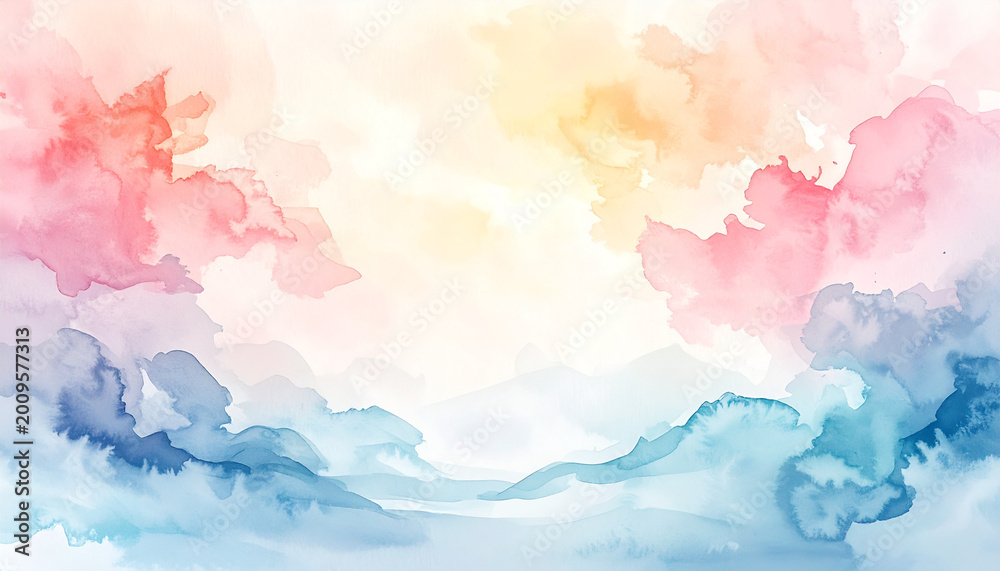 Fototapeta premium Abstract watercolor painted background