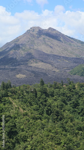 natural mountain in Asia surrounded by rain forest