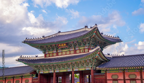 Photography tourist attractions in the city park of seoul City,
 Asia business concept image,panoramic modern cityscape building in korea