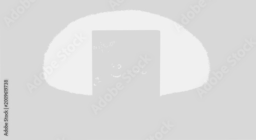 Abstract Minimalist Geometric Shape Background, Light Gray and White