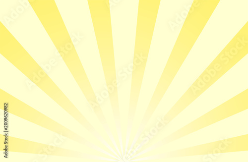 Bright Yellow Sunburst Radiating Background