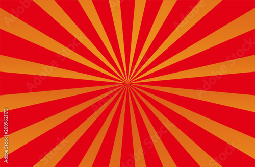 Red and Orange Sunburst Background