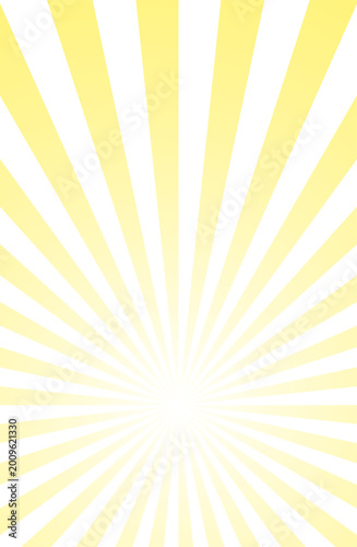 Bright Yellow Sunburst Radiating Background (Vertical)