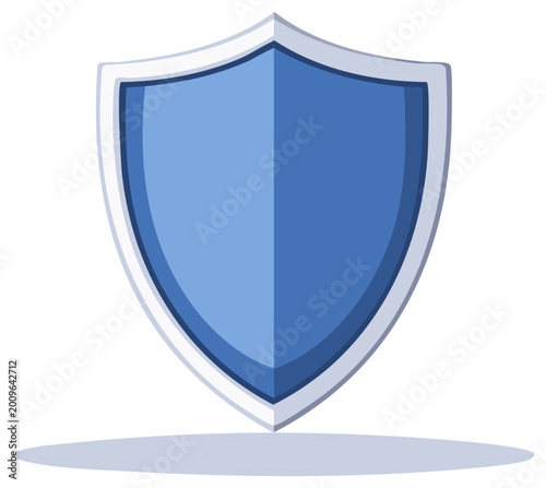 Free Download Isolated Blue Shield Design for Protection and Security Purposes Illustration - GFXLoad