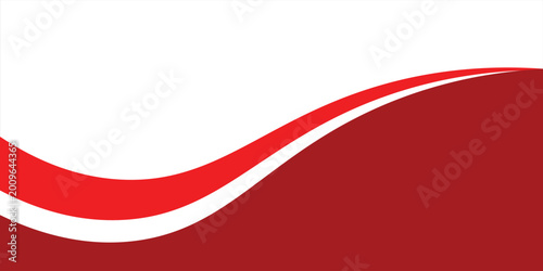 Free Download abstract background featuring smooth red and dark red curved waves on a crisp white backdrop. Ideal for corporate branding, business presentations, headers, and creative marketing flyers. - GFXLoad