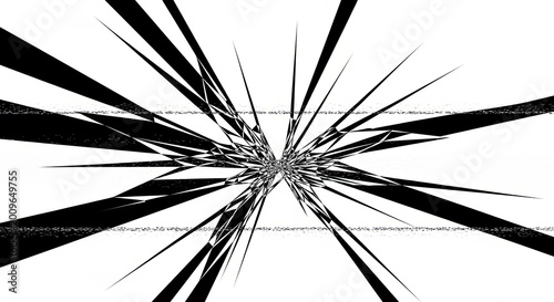 Abstract Black and White Geometric Pattern.