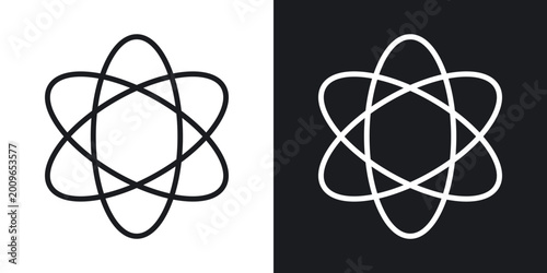Foto Agnosticism icons in solid black and white collection
