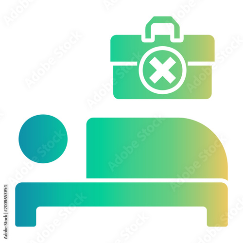 Картината върху платно unemployment Gradient icon