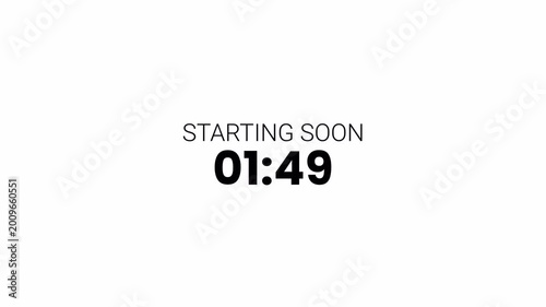 2 minutes countdown timer animation in 1 minute on transparent background, two minutes countdown video with alpha channel , 2 min countdown 4k video

