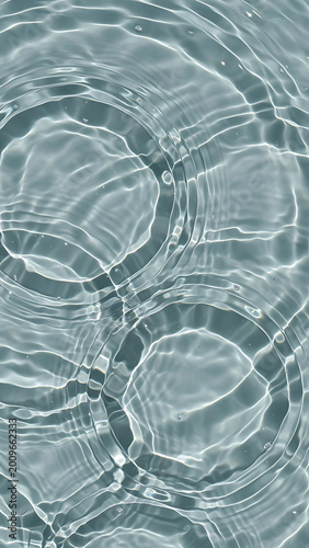 Calm Blue Water Ripples With Sunlight Reflections Top View Detailed Texture