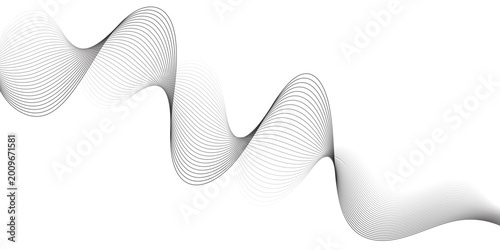 Luxury Gray Monochrome Abstract Wave Mesh Background with Smooth Flowing Lines for Elegant Design.