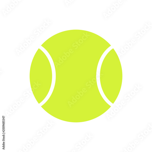 Tennis ball icon isolate on white background.