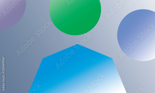 Soft Color Abstract Geometry Background Contemporary Style