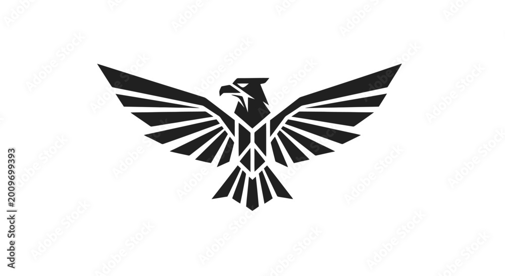 Fototapeta premium A stylized illustration of an eagle.